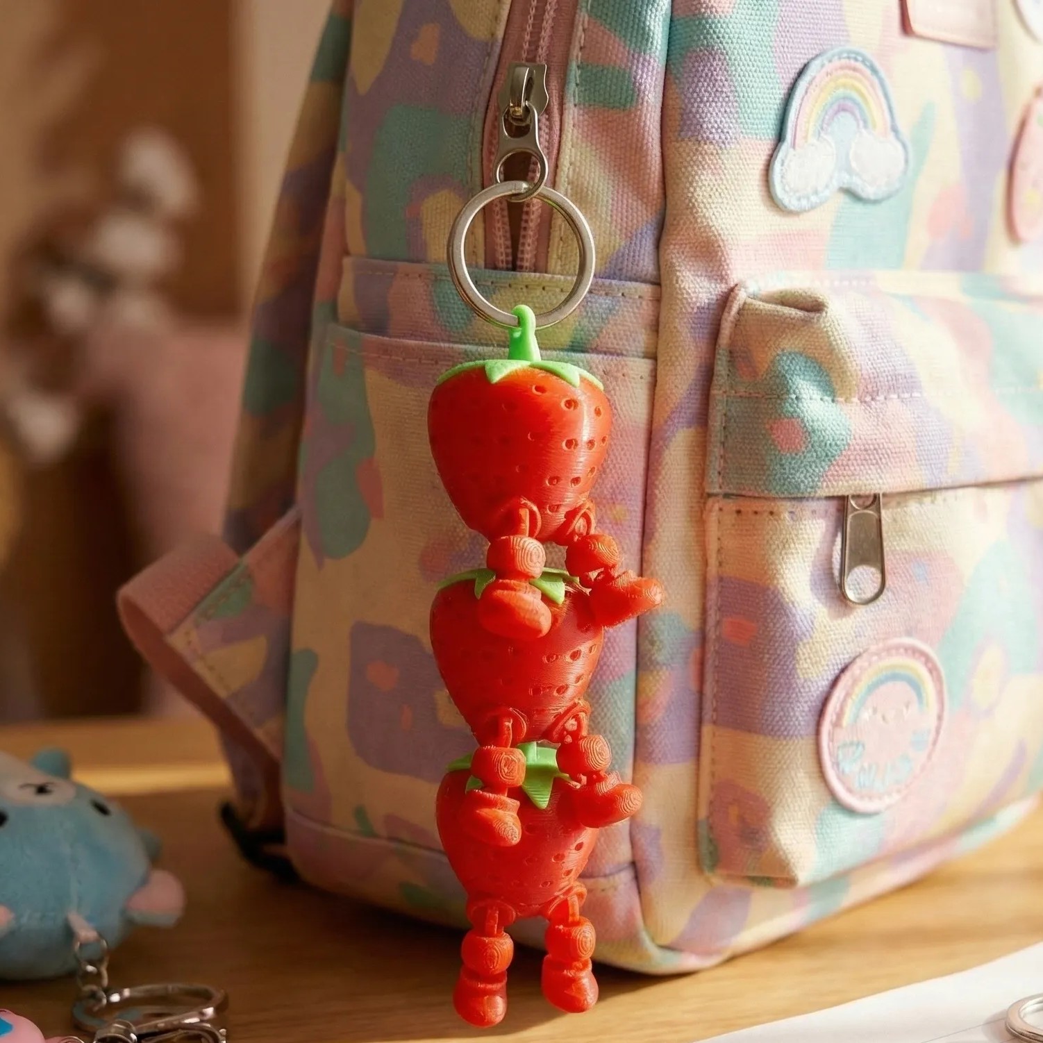 Strawberry Keychain