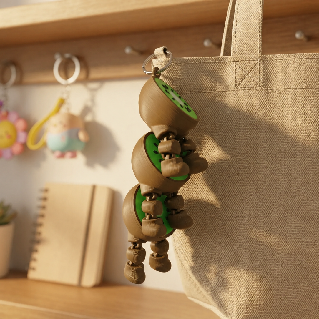 Kiwi Keychain